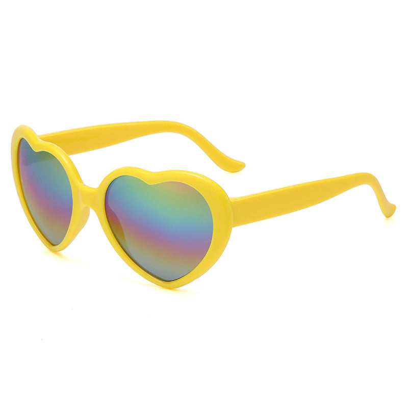 Wholesale Heart Shape UV Protection PC Sunglasses